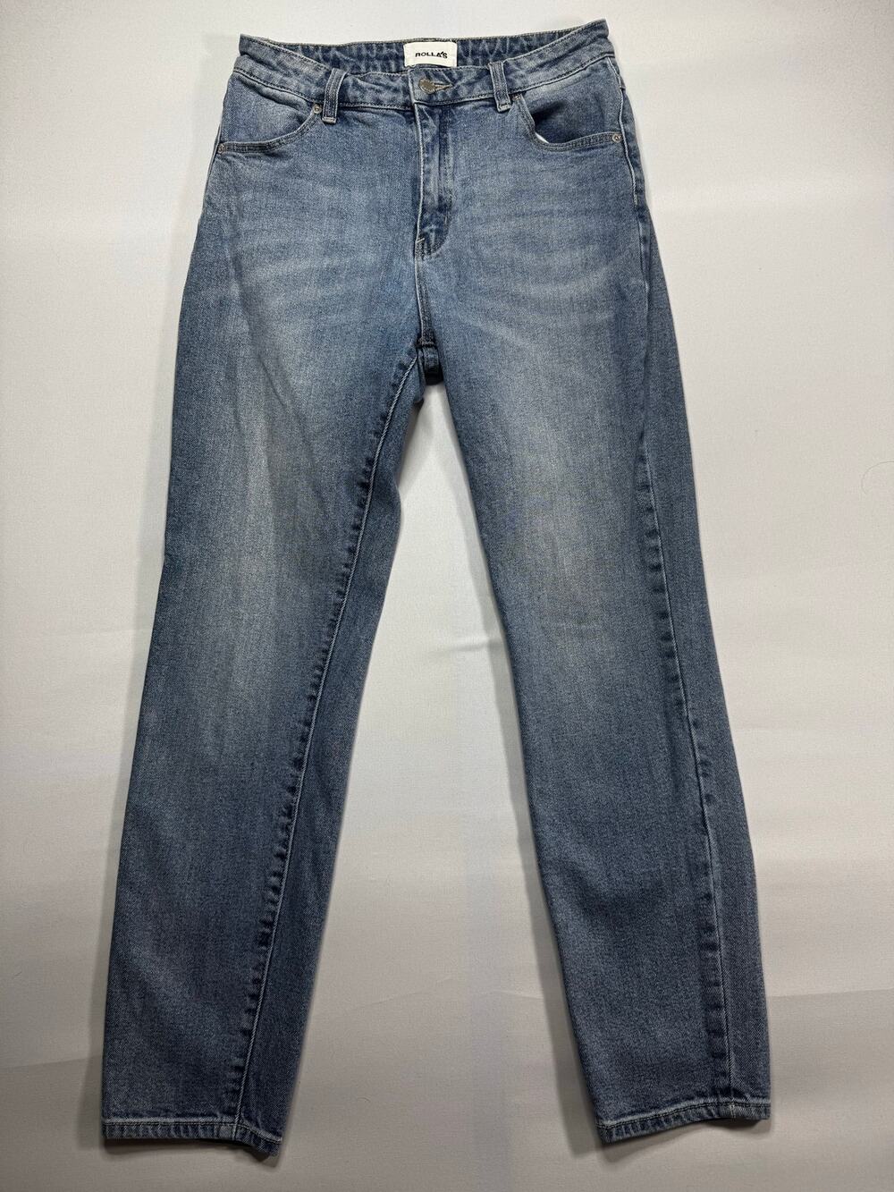 Rollas Womens Mid Rise Fitted Miller Skinny Non Stretch Denim Jeans - 28 (27x28)